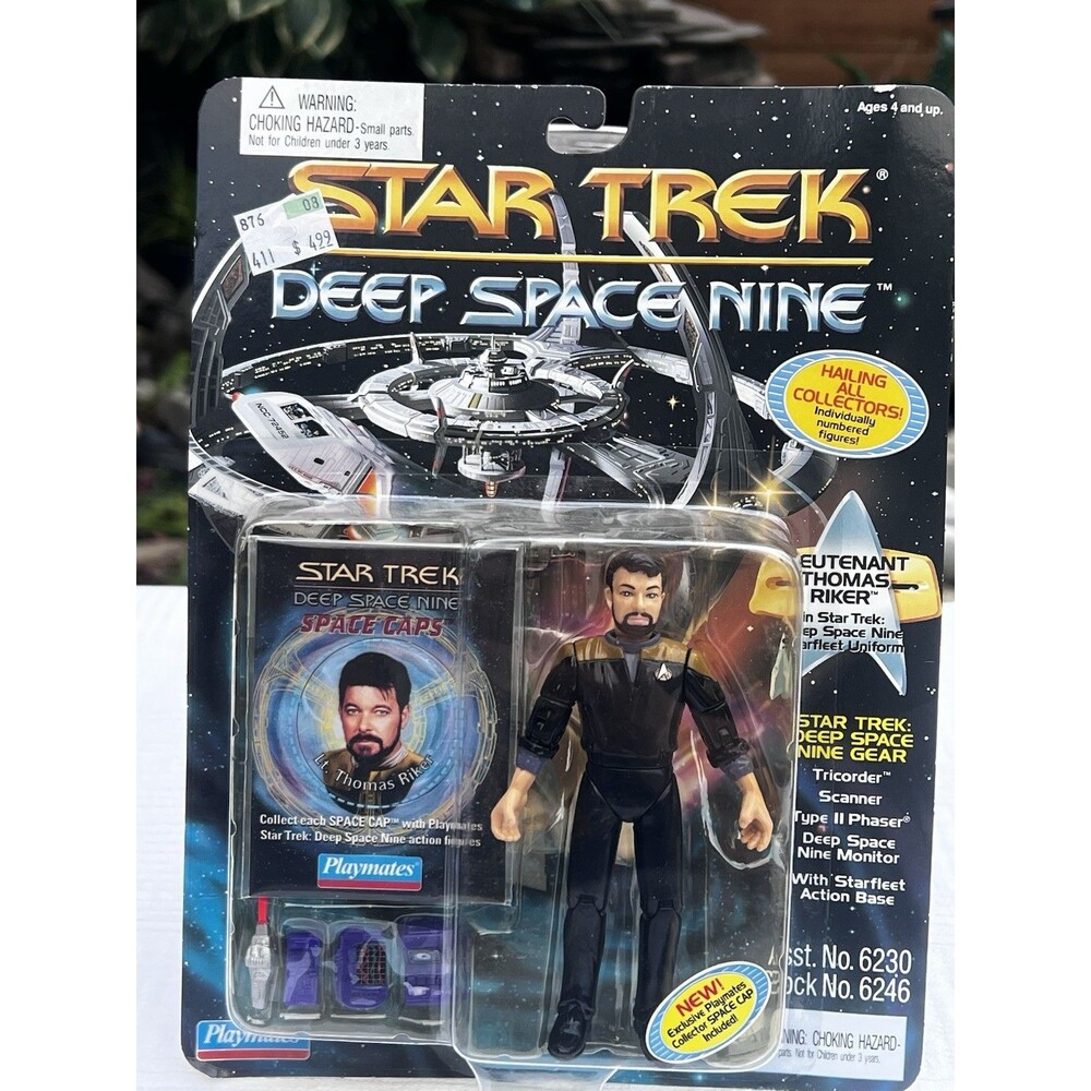 1994 Star Trek Deep Space Nine Thomas Riker Playmates Figure Sealed MOC DS9